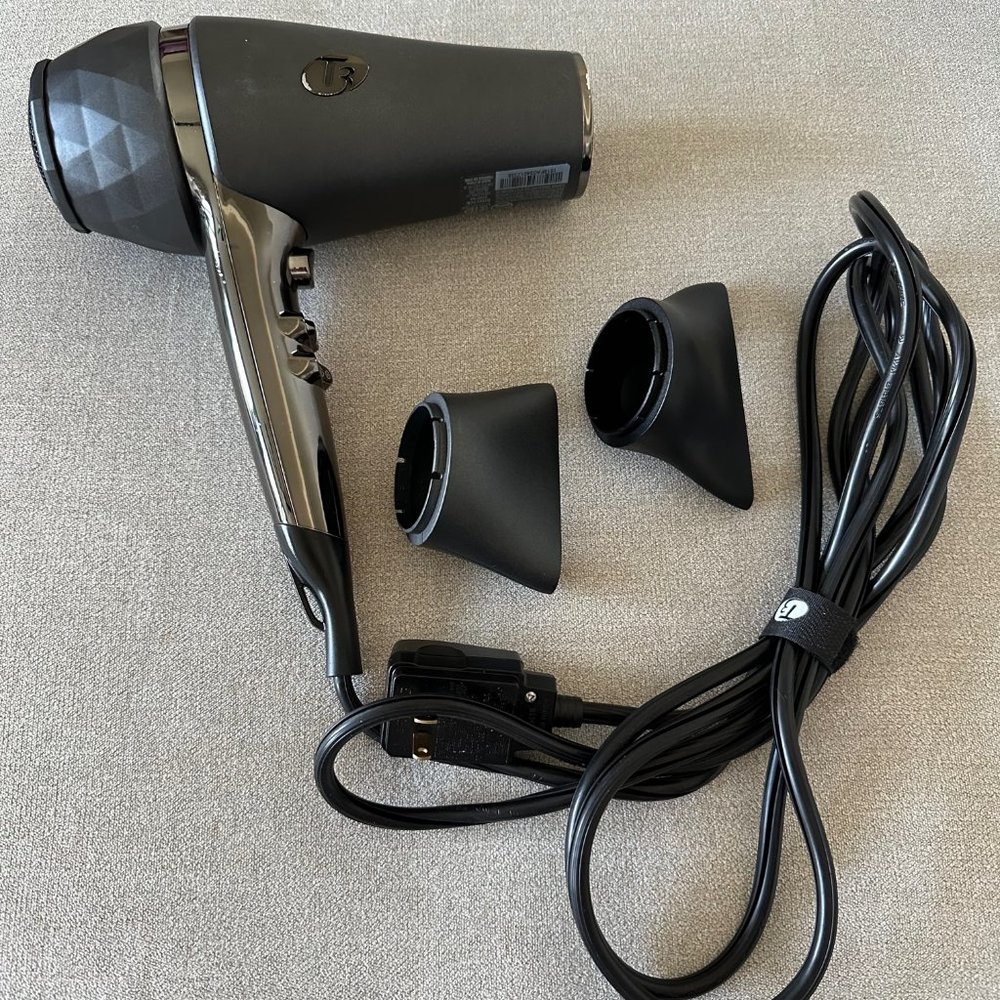T3 ProI Hair Dryer Gray & Black Like New